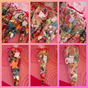 Cornet de bonbons sucrés/acidulés 4 + 1 Gratuit